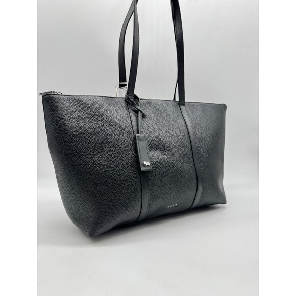 RADLEY London Lynton pebbled leather women's large zip top tote bag - BLACK - Picture 6 of 15